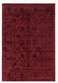 Tapete em viscose artesanal Shaila, vermelho