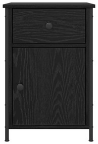 Gabinetes de Cabeceira 2 pcs Carvalho Preto 40x42x60 cm Madeira engenh