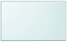 vidaXL Tampo de mesa em vidro temperado, retangular, 1000x620 mm