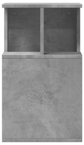 Mesa de apoio 35x35x60 cm derivados de madeira cinzento cimento