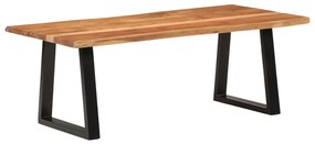 Mesa de centro 110x55x40 cm madeira de acácia maciça