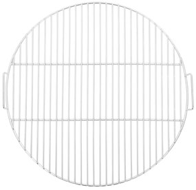 Grelha p/ churrasco redonda c/ pegas Ø54 cm aço inoxidável 304