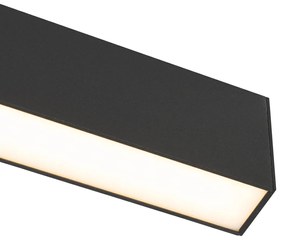 Candeeiro de teto preto com LED regulável 3 etapas 2700-4000K - Keane Moderno
