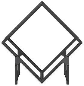 Suporte para lenha 50x25x50 cm aço laminado a frio preto