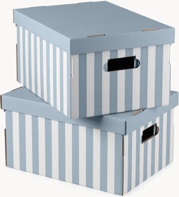 Caixas de arrumação em cartão Shirt, conjunto de 2