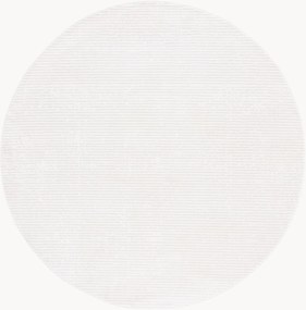 Tapete redondo artesanal com relevo Laverne