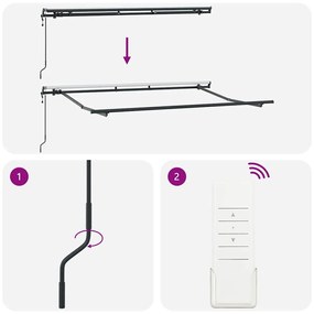 Toldo Elétrico Retrátil 3,5x2 cm de Metal