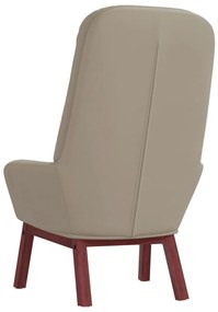 Cadeira de descanso veludo cinzento-claro