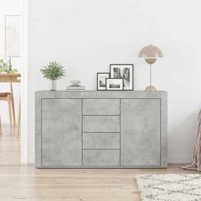Aparador vidaXL Cinza Concreto Madeira Engenheirada 120 x 36 x 69 cm