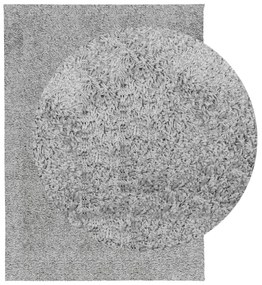 Tapete shaggy de pelo alto PAMPLONA 140x200 cm cinzento
