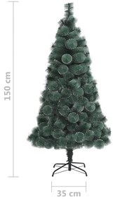 Árvore de Natal artificial com suporte 150 cm PET verde