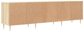 Móvel de TV 150x30x44,5 cm derivados de madeira carvalho sonoma