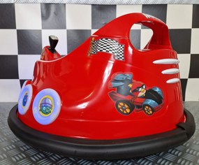 Carrinho de choques eletrico para crianças Angry Birds 6 volts Vermelho