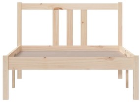 Estrutura de cama solteiro 90x190 cm madeira maciça