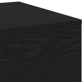 Mesa de Centro vidaXL Preto Carvalho 100x30x36,5 cm Madeira Engenharia