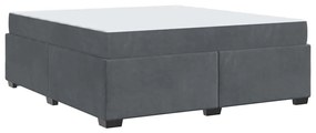 Estrutura de cama com colchão Cinzento escuro 180 x 200 cm