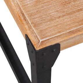 Mesa de centro em madeira de acácia maciça 100x60x45 cm