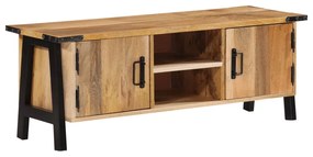Móvel de TV 110x35x40 cm madeira de mangueira maciça