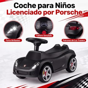 Carrinho de Passeio andarilho Infantil, 62,5 x 29 x 38,5 cm, Com Luzes e Sons, Preto