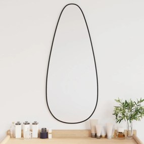 vidaXL Espelho de parede 80x35 cm preto