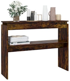 Mesa consola 102x30x80 cm derivados de madeira carvalho fumado