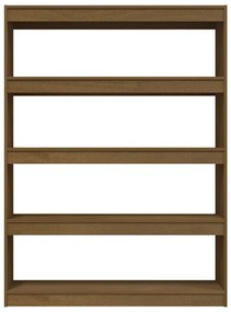 Estante/divisória 100x30x135,5 cm pinho maciço castanho mel