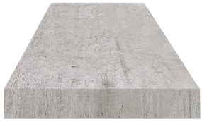 Prateleiras de parede 2 pcs 90x23,5x3,8cm MDF cinzento-cimento