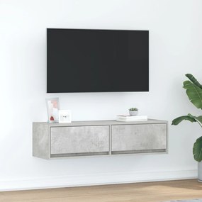 Armário de TV vidaXL Cinza Concreto Madeira Engenheirada