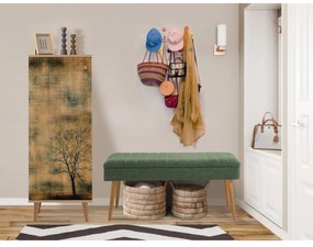 Conjunto de Mobiliário de Entrada Filinta – Sonomo Green – Sapateira: