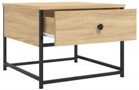 Mesa de centro 51x51x40 cm derivados de madeira carvalho sonoma