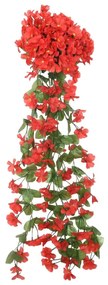 Grinaldas de flores artificiais 3 pcs 85 cm vermelho