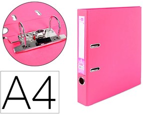Pasta de Arquivo de Alavanca Documenta Pvc Din A4 Lombada 52 mm Rosa
