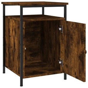 Mesas cabeceira 2pcs 40x42x60cm deriv. madeira carvalho fumado