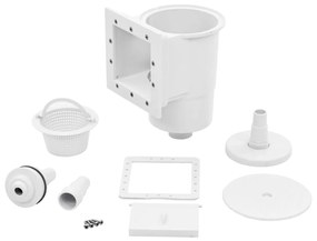 90399 vidaXL Conjunto skimmer para piscina 8 pcs 21x25x30,5 cm