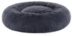 cama para cães tipo donut com cobertura lavável e pelúcia macia | FEANDREA | 70 x 70 x 20 cm | cinzento | PGW039G02.