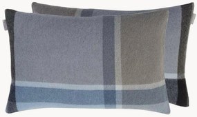 Capa de almofada reversível em lã de alpaca Manhattan