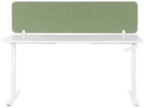 Painel divisor de secretária verde claro 130 x 40 cm WALLY Beliani
