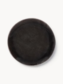 Pratos de pequeno-almoço artesanais Nordic Coal, conjunto de 4
