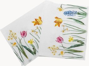 Toalhas de rosto em linho Early Flowers, conjunto de 2