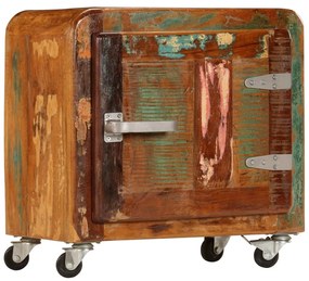 vidaXL Mesa de cabeceira 50x30x50 cm madeira recuperada maciça