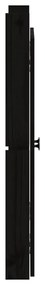 Portas cozinha p/ exterior 2 pcs 50x9x82 cm pinho maciço preto