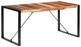 vidaXL Mesa de jantar 160x80x75 cm madeira maciça