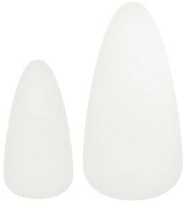 Conjunto mesas de centro 2 pcs pinho maciço branco