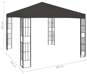 Tenda 3x3 m antracite