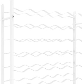 Garrafeira para 72 garrafas metal branco