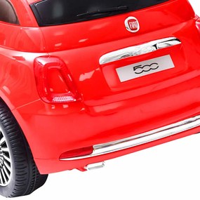Carro elétrico de criança Fiat 500 vermelho