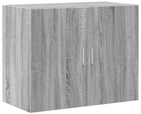 Armário alto 80x42,5x249 cm derivados de madeira cinza sonoma
