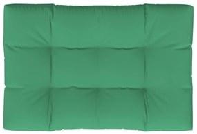 Almofadão para sofá de paletes 120x80x12 cm tecido verde