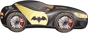 CAMA INFANTIL CRIANÇAS C/ LEDS E OFERTA COLCHÃO ESPUMA Racing Car Herois 160 x 80 - Batman PRETO