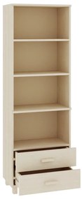 Aparador alto HAMAR 60x35x180 cm pinho maciço castanho-mel